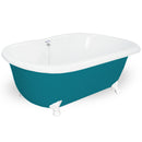 American Bath Factory Celine 70" Splash of Color AcraStone Tub & Drain, No Faucet Holes