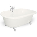 American Bath Factory Celine 70" Bisque AcraStone Package
