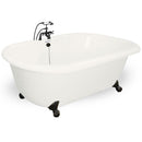 American Bath Factory Celine 70" Bisque AcraStone Package