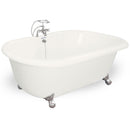 American Bath Factory Celine 70" Bisque AcraStone Package