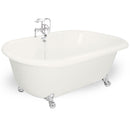 American Bath Factory Celine 70" Bisque AcraStone Package
