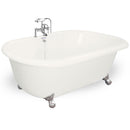 American Bath Factory Celine 70" Bisque AcraStone Package