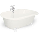 American Bath Factory Celine 70" Bisque AcraStone Package