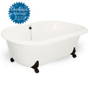 American Bath Factory Champagne Celine 70" Bisque AcraStone Tub & Drain , 7" Faucet Holes