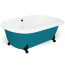 American Bath Factory Celine 70" Splash of Color AcraStone Tub & Drain, 7" Faucet Holes