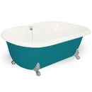 American Bath Factory Celine 70" Bisque AcraStone Tub & Drain, No Faucet Holes