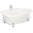 American Bath Factory Celine 70" Bisque AcraStone Package