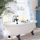 American Bath Factory Celine 70" White AcraStone Package