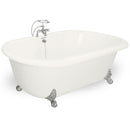 American Bath Factory Celine 70" Bisque AcraStone Package