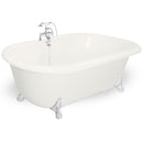 American Bath Factory Celine 70" Bisque AcraStone Package