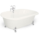 American Bath Factory Celine 70" Bisque AcraStone Package