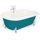 American Bath Factory Celine 70" Bisque AcraStone Package