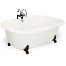 American Bath Factory Celine 70" Bisque AcraStone Package