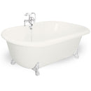 American Bath Factory Celine 70" Bisque AcraStone Package
