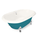American Bath Factory Duchess 72" Bisque AcraStone Tub & Drain, No Faucet Holes