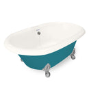 American Bath Factory Duchess 72" Bisque AcraStone Tub & Drain, No Faucet Holes