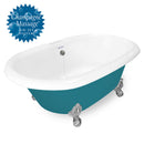 American Bath Factory Champagne Duchess 72" Splash of Color AcraStone Tub & Drain , No Faucet Holes