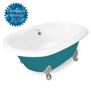 American Bath Factory Champagne Duchess 72" Splash of Color AcraStone Tub & Drain , 7" Faucet Holes