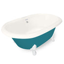 American Bath Factory Duchess 72" Bisque AcraStone Tub & Drain , 7" Faucet Holes