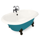 American Bath Factory Duchess 72" Bisque AcraStone Package