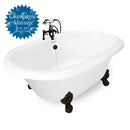 American Bath Factory Duchess 72" White AcraStone Package