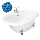 American Bath Factory Duchess 72" White AcraStone Package