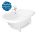 American Bath Factory Duchess 72" White AcraStone Package