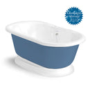 American Bath Factory Champagne Nobb Hill 60" Splash of Color AcraStone Tub & Drain, No Faucet Holes