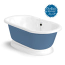American Bath Factory Champagne Nobb Hill 60" Splash of Color AcraStone Tub & Drain , No Faucet Holes