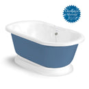 American Bath Factory Champagne Nobb Hill 60" Splash of Color AcraStone Tub & Drain , No Faucet Holes