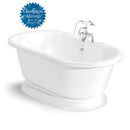 American Bath Factory Nobb Hill 60" White AcraStone Package
