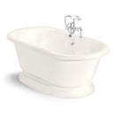 American Bath Factory Nobb Hill 60" Bisque AcraStone Package