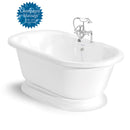 American Bath Factory Nobb Hill 60" White AcraStone Package