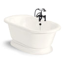 American Bath Factory Nobb Hill 60" Bisque AcraStone Package
