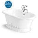 American Bath Factory Nobb Hill 60" White AcraStone Package