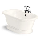 American Bath Factory Beacon Hill 70" Bisque AcraStone Package