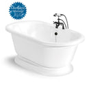 American Bath Factory Beacon Hill 70" White AcraStone Package