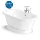 American Bath Factory Beacon Hill 70" White AcraStone Package