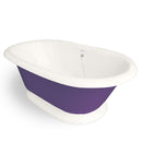 American Bath Factory Heritage 72" Bisque AcraStone Tub & Drain, 7" Faucet Holes