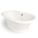 American Bath Factory Heritage 72" Bisque AcraStone Tub & Drain, 7" Faucet Holes