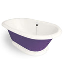 American Bath Factory Heritage 72" Bisque AcraStone Tub & Drain, No Faucet Holes