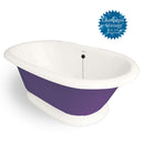 American Bath Factory Champagne Heritage 72" Bisque AcraStone Tub & Drain , No Faucet Holes