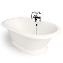 American Bath Factory Heritage 72" Bisque AcraStone Package