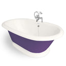American Bath Factory Heritage 72" Bisque AcraStone Package