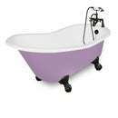 American Bath Factory Wintess 61" Splash of Color Cast Iron Package