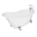 American Bath Factory Wintess 61" White Cast Iron Package