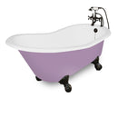 American Bath Factory Wintess 61" Splash of Color Cast Iron Package