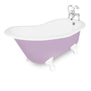 American Bath Factory Wintess 61" Splash of Color Cast Iron Package
