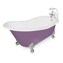 American Bath Factory Wintess 61" Splash of Color Cast Iron Package