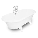American Bath Factory Winston 67" White Cast Iron Package